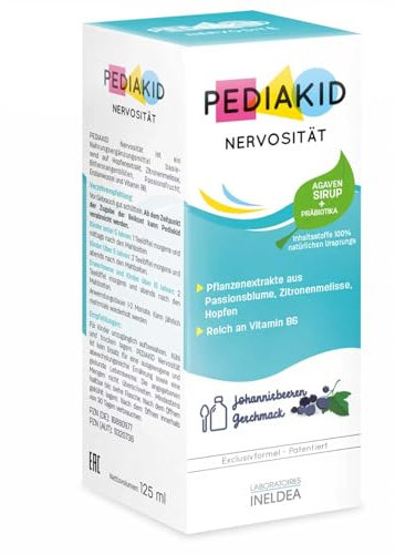 PEDIAKID - NERVOSITÉ - Favorise la relaxation et la paix intérieure - Sans gluten - Sans allergène - Végétalien -125 ml