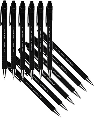 Q-Connect Lamda Ballpoint Pen Medium Black (12 Pack) KF00672