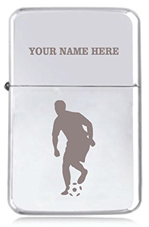 Notts Laser Football Design - Personalised STAR Windproof Petrol Lighter