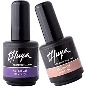 Thuya On-Off - Esmalte de gel de uñas, Lila Neón, 14 ml