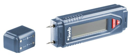 kwb Feuchtigkeitsmessgerät, perfekt als Holz-Feuchtemessgerät oder als Messgerät für Mauerwerk, inkl. 9 V Block-Batterie