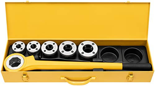 Rems EVA SET (Hand-Gewindeschneidkluppe, R3/8+1/2+3/4+1+1 1/4, für Elektroinstallationsrohre) 520013