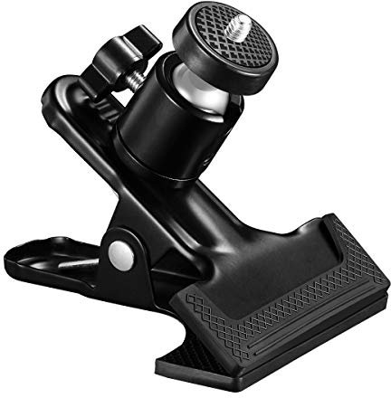 SUPON Multi-Function Tripod Clip Clamp Flash Holder Mount with 360 Swivel Photography Ball-Head for SLR, DSLR, Video Cameras, Studio Backdrop