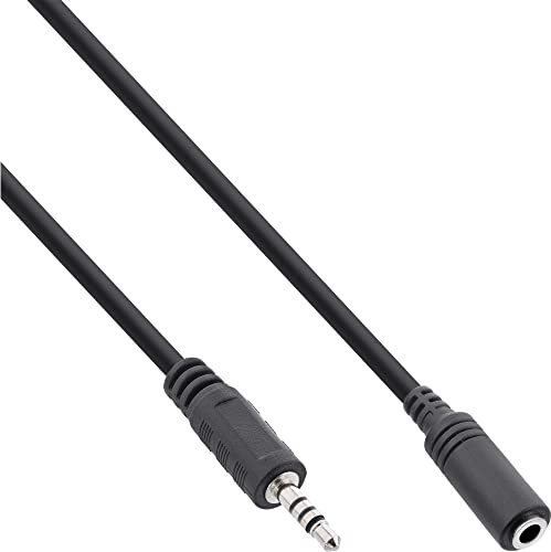 InLine 99308F Câble Adaptateur Jack 4 Broches 2,5 mm mâle / 4 Broches 3,5 mm Femelle 3 m