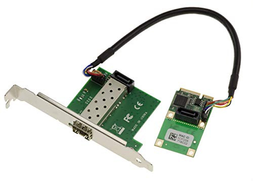 KALEA-INFORMATIQUE Mini PCI Express MiniPCIe 1 Port SFP LAN GIGABIT ethernet Karte mit Intel I210 Chipsatz.