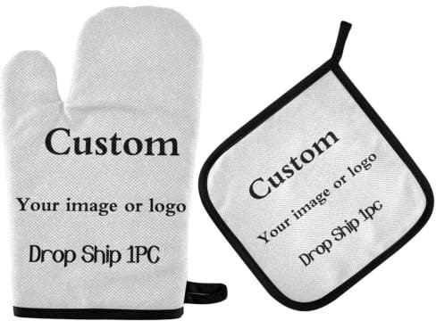 Guanti Da Forno Personalizzati,guanti Da Cucina Per Forno Personalizzati,Guanto Forno Personalizzato,Stampare Foto Su Presine Da Cucina E Guanti, Resistente Al Calore