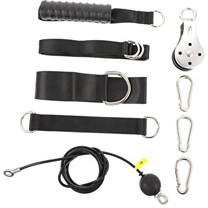 Garneck Kabelbefestigung Fitnessgeräte Seilzug Für Bodybuilding-übungen Muskelfitnessgeräte-Tool Professionelles Unterarm-seilzugset Ziehen Pull Unten