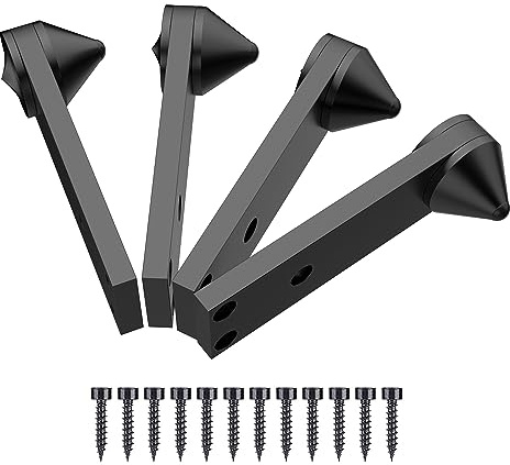 4 Stücke Lautsprecher Spikes Aluminium Spike Absorber Isolation Lautsprecher Spike Ständer,Stoßfest Spike für Bücherregale, Subwoofer,Bodentanks,Lautsprecher,Leistungsverstärker(149mmx40mmx51mm)
