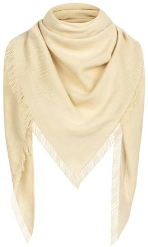 MELLIEX Dreieckstuch Damen, Dünn Strickschal Warm Weich Dreieck Halstuch Schultertuch Frauen für Herbst und Winter, Khaki