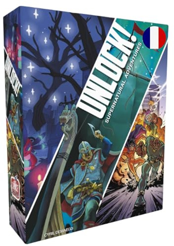 Unlock 12 – Supernatural Adventures – Gesellschaftsspiel – für 1 bis 6 Spieler – ab 10 Jahren – französische Version, SCUNL12FR - Französische Sprache