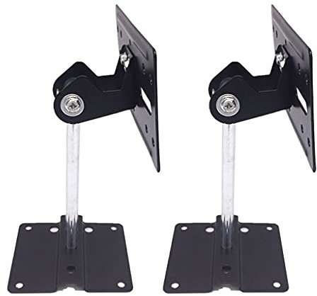 GLigeT Lautsprecherständer Lautsprecher-Wandhalterung, Mobile Winkel-Deckenlautsprecher-Montagehalterung, universeller Surround-Lautsprecher-Rahmen, Lager 30 kg (EIN Paar) Speaker Stand