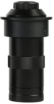 Mikroskop-Zubehör 100X 130X 180X 200X 300X 500X Einstellbarer kontinuierlicher Zoom C-Mount Optisches Objektiv für Industrie-Videomikroskop-Kamera Haltbarkeit und zuverlässige Leistung (Größe: 100X)