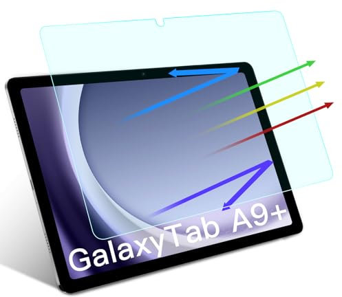 PYS Protector de pantalla para Samsung Tab A9+ Tablet de 11 pulgadas, antiarañazos, bloque de luz azul para proteger los ojos, 2 unidades
