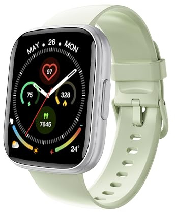 Poounur Smart Watch with Bluetooth Call, 1.95 SmartWatch for Men Women, 110+ Sport Modes Fitness Activity Tracker with Heart Rate Sleep Monitor Pedometer, IP68 Waterproof