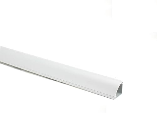 CQCQC Kit de canaletas for Cables, Organizador de Cables de TV Decorativo, Cubierta for Cables eléctricos, gestión de Cables for el hogar y la Oficina(White)