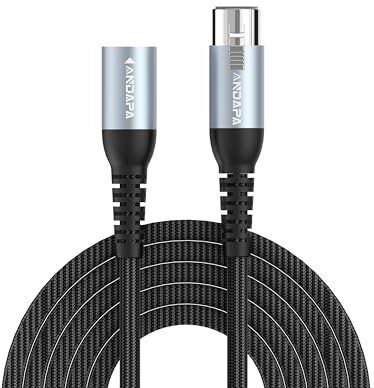 ANDAPA 1M XLR to XLR Cable Compatible with Microphones, Mixers, Recording Studios, Behringer