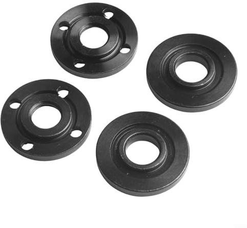 Volakebeing 4pcs M14 Thread Grinder Flange Set Metal Pressure Plate Inner Outer Flange Nut Kit for Angle Grinder Parts, Power Tool Accessories and Workshop Equipment