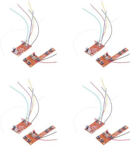 Youbones 8 STK. 5-Kanal-RC-Fernbedienung, 27 MHz, Leiterplatte, Sender- und Empfängerplatine, Zubehör für Autoradiosysteme, 20-25 M
