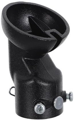 IWOWHERO Soporte para Ventilador de Techo Negro de Acero Ajuste 45, Instalación Sencilla para Techos Inclinados y Seguridad Hogar
