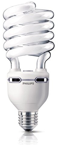 Philips Tornado Energy Saving Bulb - 75W, 280W Light Output, 26.4cm Height, E40 Fitting, Cool White, 4100K, Commercial Use
