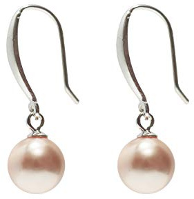 Schmuckwilli Tahiti skal pärlringar/hav pärlskalspärlor örhängen silver 925/1000 rosa dmo0006z, Précisez la taille de l’article, Pärlemor, Pärla Pärlemor