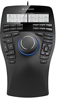 3Dconnexion SpaceMouse Enterprise (3D-Maus, kabelgebunden, LCD-Display, schwarz)