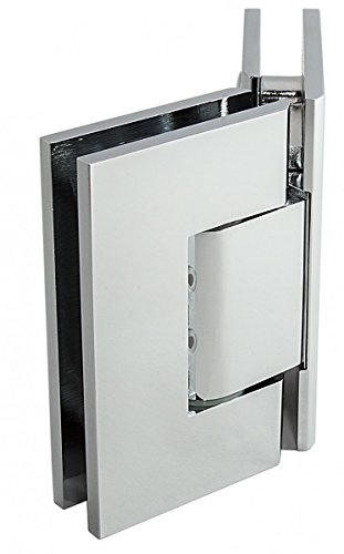 Duschtürbeschlag, Scharnier für Dusch-Tür, 'Finesse', Glas-Glas, 135°, Chrom