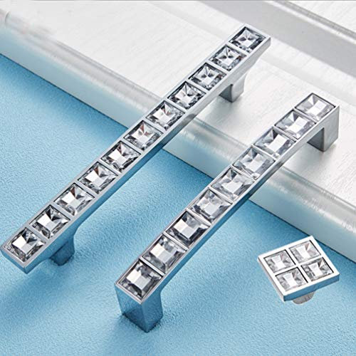 Cristal Diamante Pomos Tiradores de Muebles,Tiradores Pomo de Armario, Tirador para Cajón, Pomos y Tiradores de Muebles, Pomos para Puertas