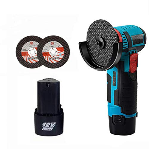 Miniamoladora angular sin escobillas de 500W, herramienta eléctrica de corte de diamante de 12V, litio, pulido con amoladora angular,1 battery
