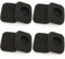 Miayaya Square Foam Ear Pad Covers Compatible for Bang & Olufsen B&O Beoplay Form 2 Headset Bluetooth Headphone Replacement Sponge Earpads Cushion Soft Leatherette Earcushions Breathable 8PCS