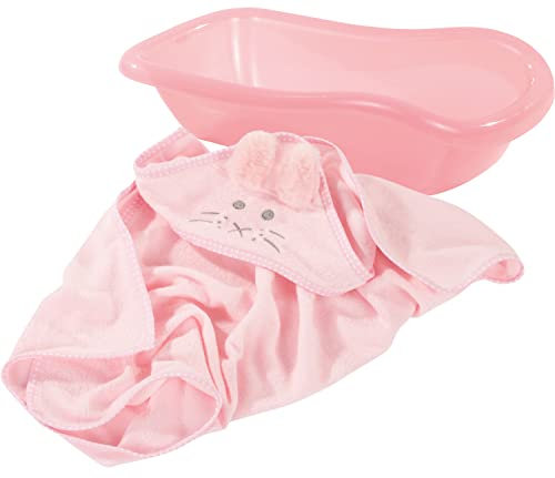Götz 3403309 Babypuppen Set Badezeit - 2-teiliges Puppenzubehör als Zubehör-Set für Puppen der Größen S (30 - 33 cm) und M (42 - 46 cm)