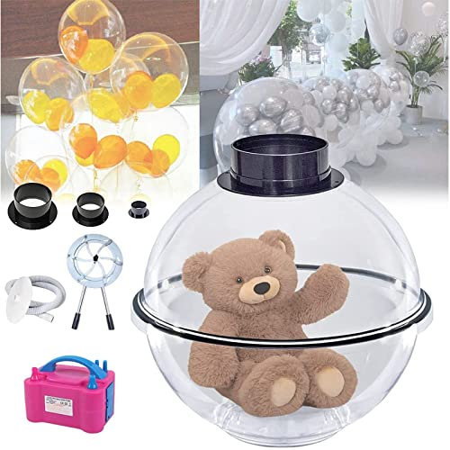 BEZAX Ballonfüllmaschine,DIY Ballonfüllmaschine,mit Ballonpumpen Aufblasset,Durchmesser 13,8 Zoll,zum Füllen von Geschenken,Plüschtieren,Blumensträußen,Dekoration