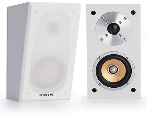 auna Two Hi-Fi Subwoofer, 60W RMS Subwoofer Passiv, 100W Stereo Lautsprecher Boxen für Heimkino, Subwoofer klein mit Starkem Bass, 10cm HiFi Subwoofer mit Kompaktem Design & 2,5 cm Hochtöner