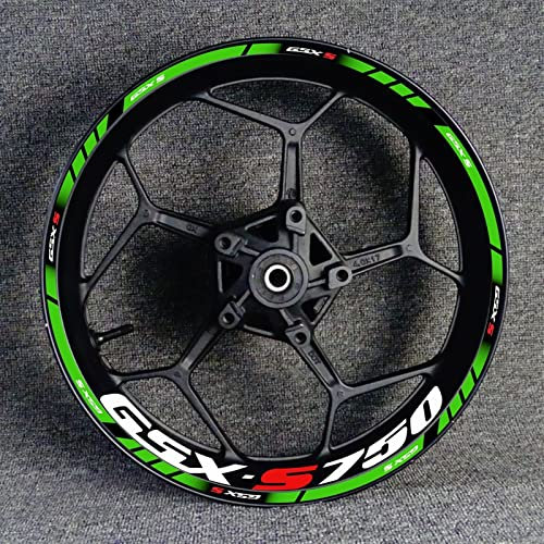 ROANNY Felgenband Motorrad-Felgennaben-Aufkleber-Dekorationsset Für Suzuki GSX-S750 GSX750S GSXS750 Gsxs 750 S750 (Color : 13)