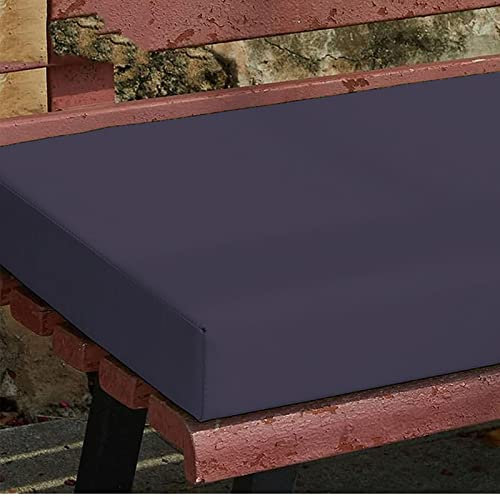 Bankkissen, Benutzerdefinierte Größe Langes Stuhl-Sitzkissen Outdoor Indoor Garten Schaukelstuhl Sitzpolster wasserdicht rutschfest Fenstersitzkissen (dunkelgrau, 120 x 35 x 5 cm)