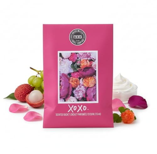 Bridgewater Duftsäckchen XOXO Lychee Rose Raumduft 115 ml | Mit Lychee, weißer Traube, Rose und Veilchen - für Kleiderschrank, Schublade und Auto, langanhaltend bis zu 4 Monate
