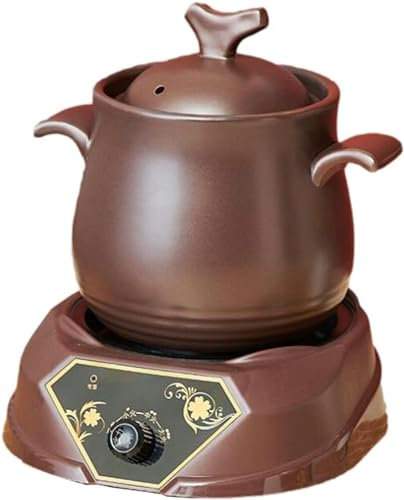Fornello Automatico da 2 Litri, Pentola per Stufato in Ceramica Elettrica Automatica da 700 W, Pentola Multifunzionale per la Salute, per Preparare tè, Porridge E Zuppa,B-1PC
