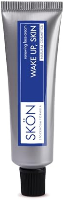 Skön Wake Up, Skin - Crema Viso Notte Rigenerante con Acido Ialuronico e Mirtillo Rosso, Crema Idratante Viso ad Azione Detossinante, Illuminante e Protettiva, Ideale per Pelli Secche e Mature, 50ml