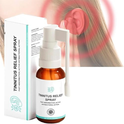 Medilisk Spray anti-acouphènes pour soulager les acouphènes, spray auriculaire Medilisk, soulagement des acouphènes pour soulager les gouttes auditives, traitement des acouphènes pour homme et femme