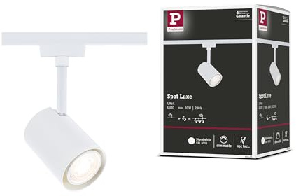 Paulmann 95643 URail Einspeisung Mitte 304x18 mm max. 1.000W Signalweiß Schienensystem