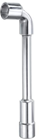 QUARKZMAN Llave de Vaso Hexagonal en Forma de L de 19 mm Llave de Tubular Métrica de 6 Puntas de Acero con Alto Contenido de Carbono, de Doble Extremo, para Reparaciones y Mantenimiento