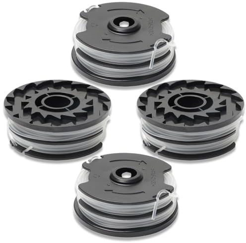 Bobina di ricambio del trimmer,4 bobine di taglio,compatibile con il tosaerba Parkside 20-LI PRT 50 PRT 300 PRT 550, bobine di taglio,Bobina di Ricambio per decespugliatore a Corda