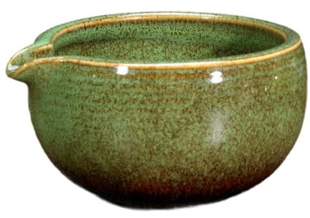 Folpus Ceramic Matcha Bowl, tazón de Mezcla de, Estilo japonés, 500 ml de japonés Tradicional Matcha tazón para Amigos Mejor Regalo, Verde