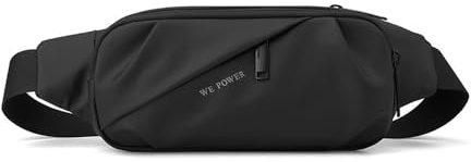 XFSRG Bauchtasche Damen Herren Gürteltasche Hüfttasche Sport Wasserdicht Bag für Outdoor Camping Wandern Fitness Fahrrad Running(Schwarz)