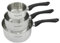 Fackelmann 9443350 Set 3 casseroles 12 16 et 20 cm en inox 18/8, Casserole de cuisine, Casserole tous feux, Casserole induction, Casserole sans PFAS, Acier inoxydable 18/8, 12 16 et 20 cm