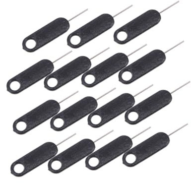 HOMOBABE Pin Tarjeta Sim y Extractor De Bandeja Sim para Teléfonos Móviles y Tablets, Herramienta De Expulsión De Pasador De Aleación De Aluminio, Ligera y Compatible, Pack De 15 Unidades