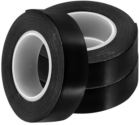 FONDOTIN 3 rollos Cinta Aislante Eléctrica de Alta Temperatura Cinta Autoadhesiva de Caucho Resistente al Desgaste para Protección y Sellado Instalaciones Eléctricas y Tuberías Domésticas