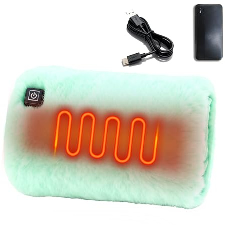 ZCJ Handwärmer Elektrisch, Beheizbare Handschuhe mit 10000mAh Akku, Taschenwärmer wiederverwendbar 3 Heizstufen für Damen Herren, nachaltige Alternative zu Einwegprodukten.