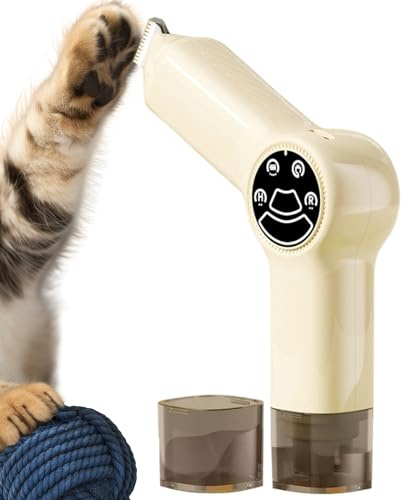Tondeuse Pour Chien Pour Toilettage - 2 En 1 Coupe Ongles Et Ponceuse | Tondeuse Pour Chien Rechargeable Avec Lumière LED - Destiné À La Maison Et En Voyage, Chiots, Chats, Oreilles, Pattes, Visage