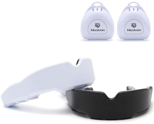 Musivon Protector Bucal para Adultos, Protector de Dientes, Deportes de Lucha, Hockey para Artes Marciales Mixtas, Rugby, Lacrosse, Fútbol, Kickboxing